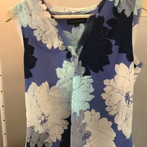Banana Republic Blue Patterned Blouse